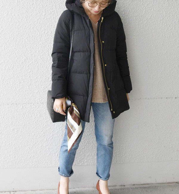 SHIPS for women「*〈手洗い可能〉ショールカラー ミディ ダウン ◇」|その他|