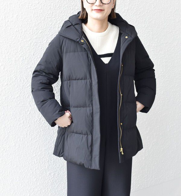 SHIPS for women「*〈手洗い可能〉ショールカラー ミディ ダウン ◇」|その他|