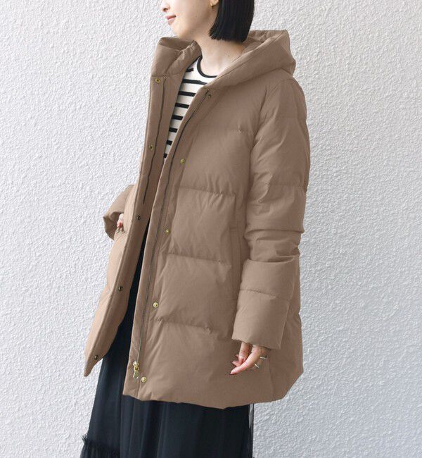 SHIPS for women「*〈手洗い可能〉ショールカラー ミディ ダウン ◇」|その他|