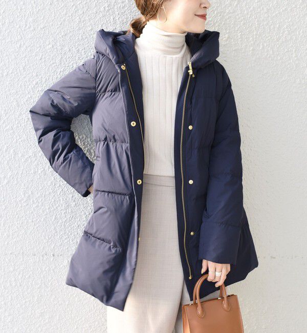 SHIPS for women「*〈手洗い可能〉ショールカラー ミディ ダウン ◇」|その他|