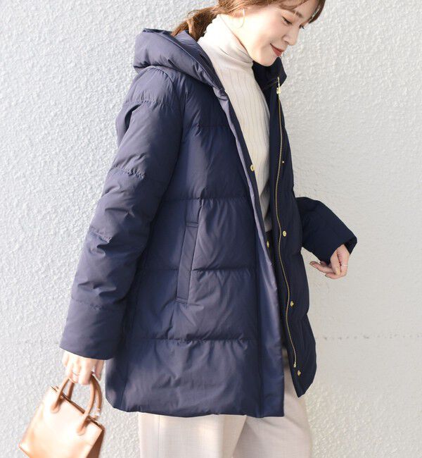 SHIPS for women「*〈手洗い可能〉ショールカラー ミディ ダウン ◇」|その他|