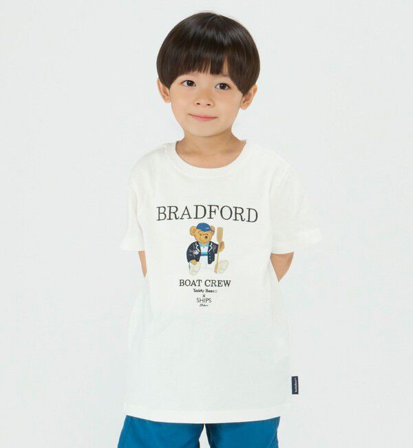 SHIPS Colors 「SHIPS Colors:TeddyBear(R) プリント&ステッチ TEE(80~150cm)◇」|Tシャツ・カットソー|