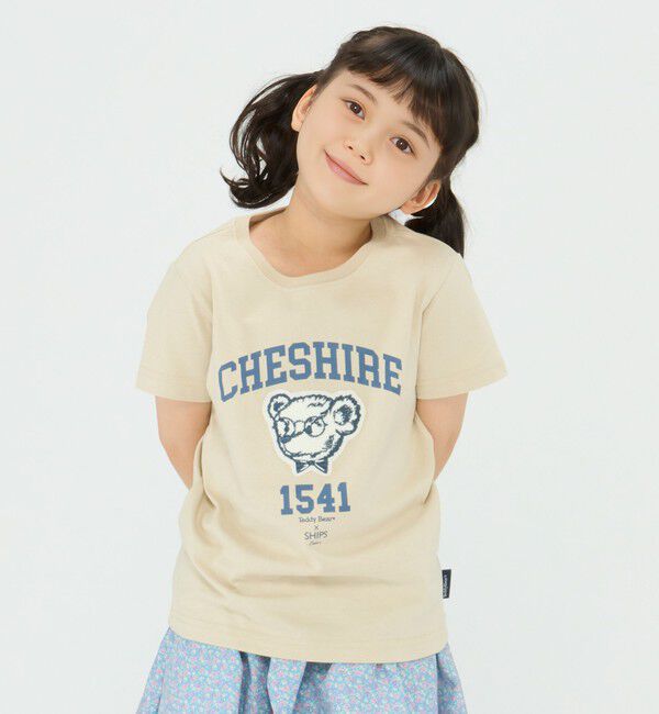 SHIPS Colors 「SHIPS Colors:TeddyBear(R) プリント&ステッチ TEE(80~150cm)◇」|Tシャツ・カットソー|ベージュ