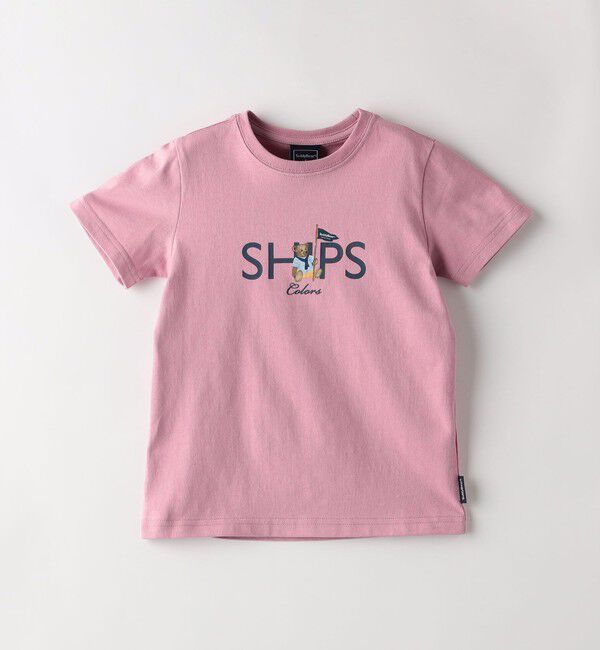 SHIPS Colors 「SHIPS Colors:TeddyBear(R) プリント&ステッチ TEE(80~150cm)◇」|Tシャツ・カットソー|ピンク