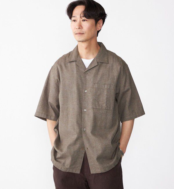 SHIPS「SHIPS: コットン パナマ ショートスリーブ シャツ」|シャツ・ブラウス|
