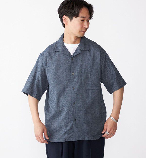 SHIPS「SHIPS: コットン パナマ ショートスリーブ シャツ」|シャツ・ブラウス|