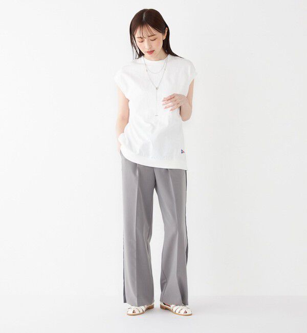 SHIPS Colors 「【SHIPS Colors別注】Allen A : USAコットン サイドジップ トップス」|Tシャツ・カットソー|