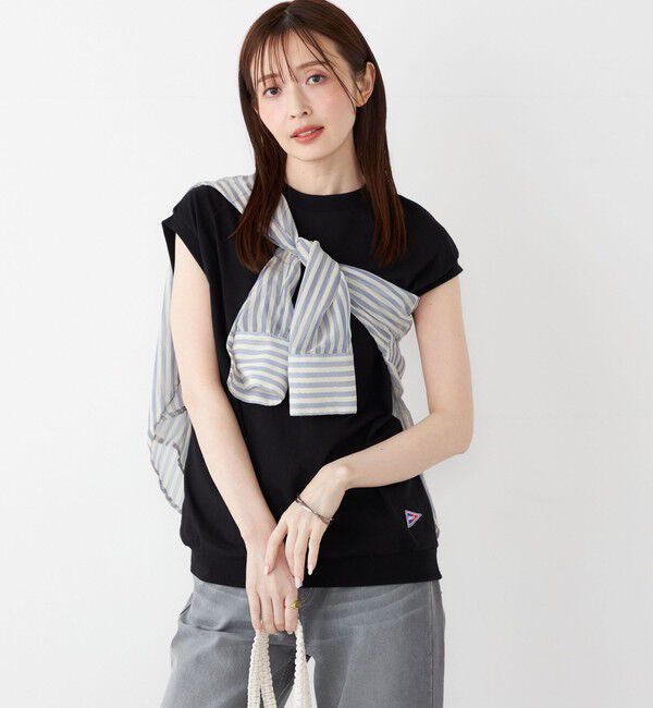 SHIPS Colors 「【SHIPS Colors別注】Allen A : USAコットン サイドジップ トップス」|Tシャツ・カットソー|