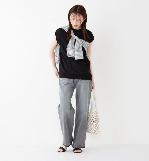 SHIPS Colors 「【SHIPS Colors別注】Allen A : USAコットン サイドジップ トップス」|Tシャツ・カットソー|