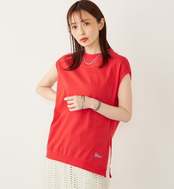 SHIPS Colors 「【SHIPS Colors別注】Allen A : USAコットン サイドジップ トップス」|Tシャツ・カットソー|