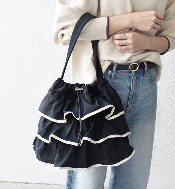 SHIPS any「【WEB限定】SHIPS any: フリル ドロスト トート バッグ」|トートバッグ|