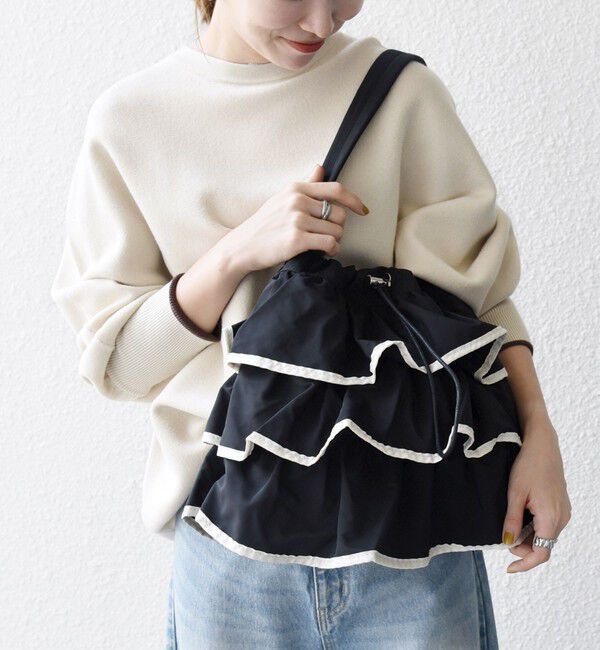 SHIPS any「【WEB限定】SHIPS any: フリル ドロスト トート バッグ」|トートバッグ|