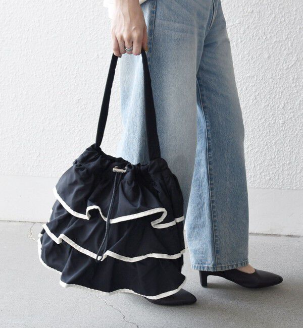 SHIPS any「【WEB限定】SHIPS any: フリル ドロスト トート バッグ」|トートバッグ|