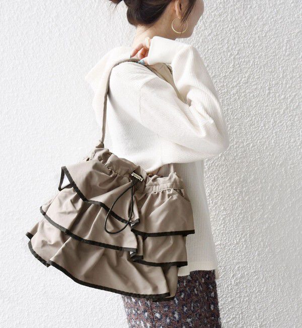 SHIPS any「【WEB限定】SHIPS any: フリル ドロスト トート バッグ」|トートバッグ|