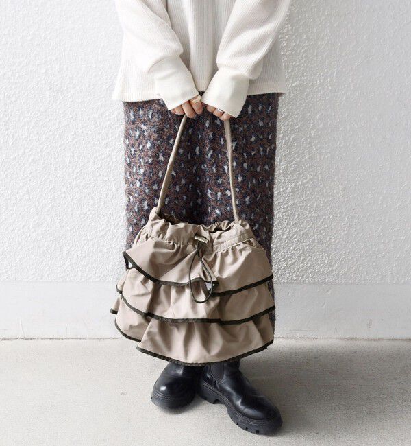 SHIPS any「【WEB限定】SHIPS any: フリル ドロスト トート バッグ」|トートバッグ|