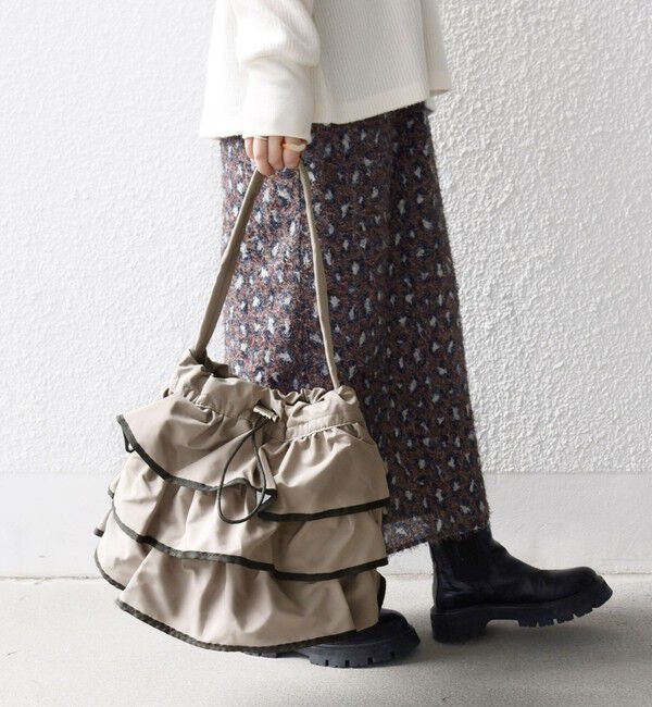 SHIPS any「【WEB限定】SHIPS any: フリル ドロスト トート バッグ」|トートバッグ|