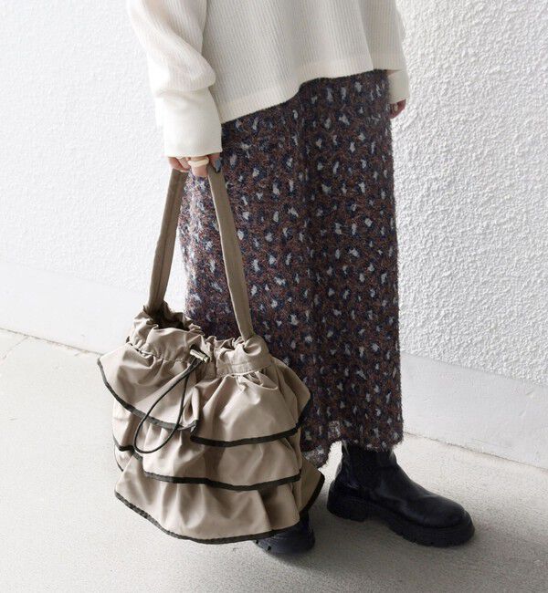 SHIPS any「【WEB限定】SHIPS any: フリル ドロスト トート バッグ」|トートバッグ|