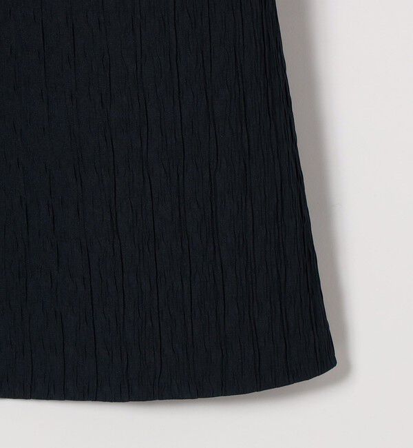 SHIPS any「SHIPS any:〈手洗い可能〉ジャカード ウエスト タック ノーカラー ワンピース［NAVY BLUE］」|ワンピース|