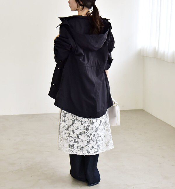 quaranciel「《予約》quaranciel:〈撥水加工/洗濯機可能〉ドロスト フーディー ブルゾン コート」|その他|