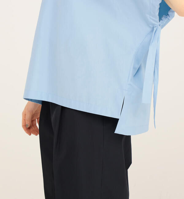 TOMORROWLAND collection「コットントロピカル リボンカフスVネックブラウス」|シャツ・ブラウス|