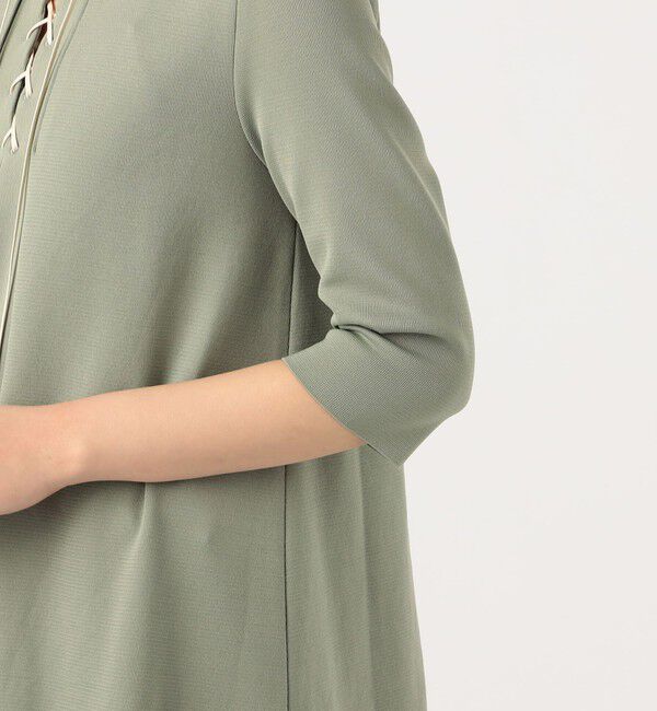 Ballsey「ドライミラノリブ レースアップワンピース」|ワンピース|