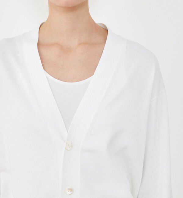 GALERIE VIE「シーアイランドコットン Vネックカーディガン」|カーディガン|