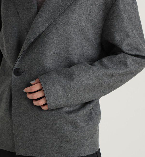 Edition「ウールジャージー コクーンジャケット」|テーラードジャケット|