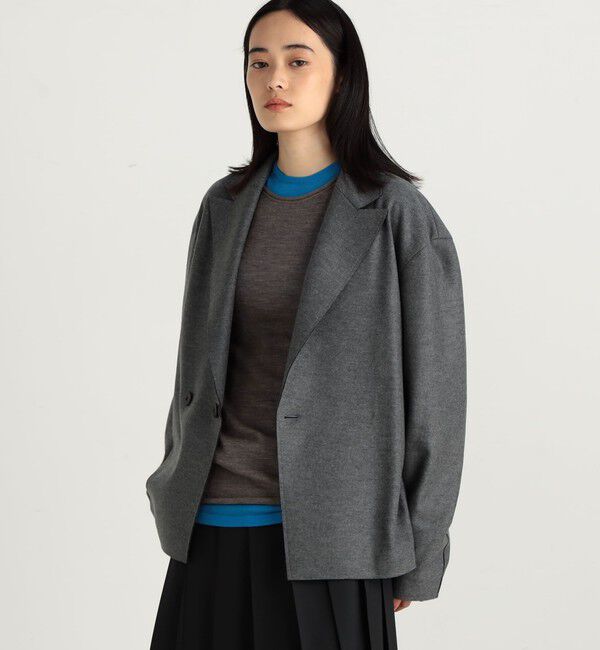 Edition「ウールジャージー コクーンジャケット」|テーラードジャケット|