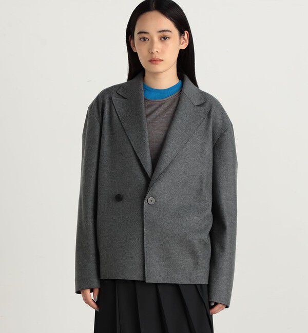 Edition「ウールジャージー コクーンジャケット」|テーラードジャケット|