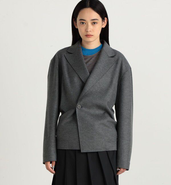 Edition「ウールジャージー コクーンジャケット」|テーラードジャケット|