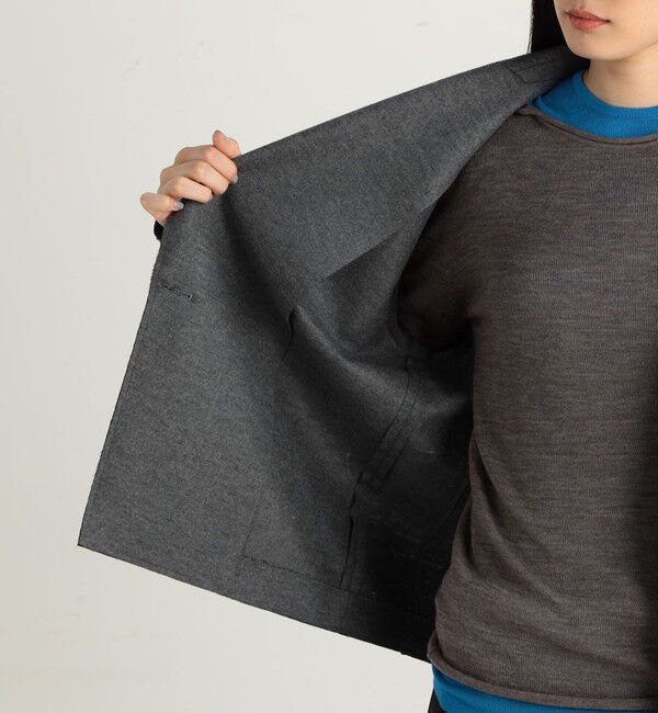 Edition「ウールジャージー コクーンジャケット」|テーラードジャケット|