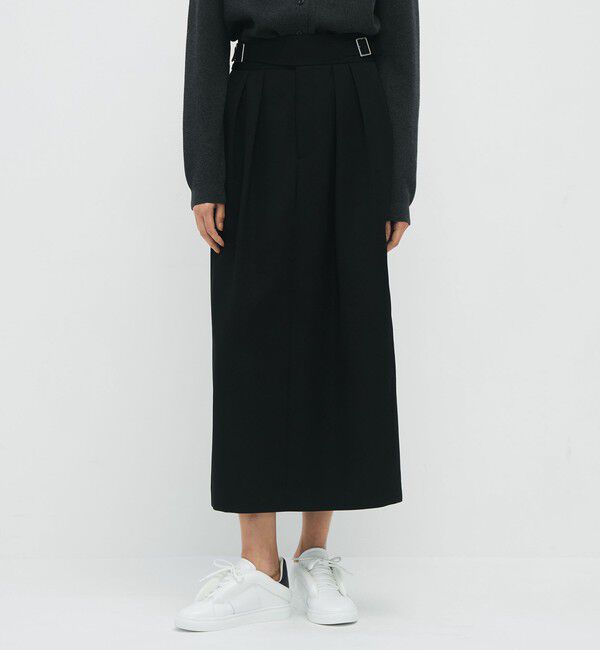 CABaN「ウールギャバジン グルカスカート」|スカート|