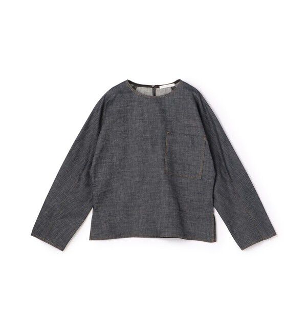 GALERIE VIE「ステイブルーデニム プルオーバーシャツ」|シャツ・ブラウス|65 ブルー