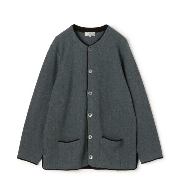 TOMORROWLAND BUYING WEAR「【別注】Raffa Molina パイピング クルーネック ニットカーディガン 」|カーディガン|64 ブルーグレー