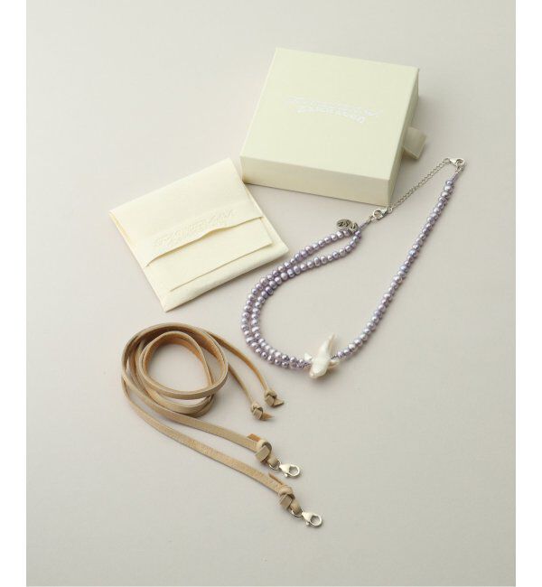  「TACHIBANA Cross with leather ribbon：ネックレス」|ネックレス|