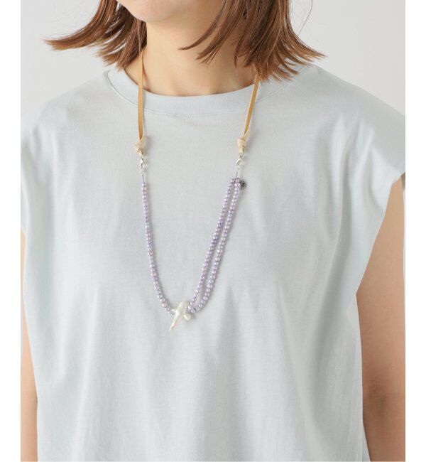  「TACHIBANA Cross with leather ribbon：ネックレス」|ネックレス|