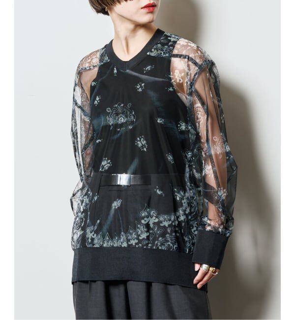  「MASU GHOST PAISLEY FOOTBALL SHIRT M25F9CS005：シャツ」|Tシャツ・カットソー|ブラック