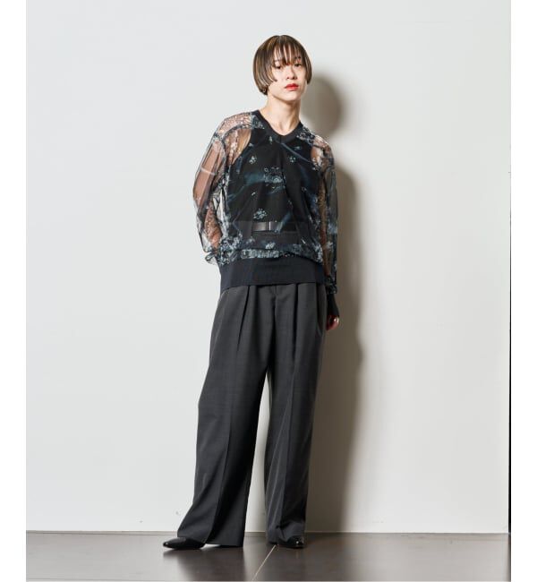  「MASU GHOST PAISLEY FOOTBALL SHIRT M25F9CS005：シャツ」|Tシャツ・カットソー|