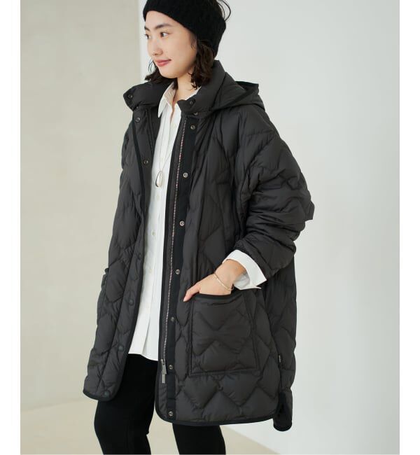 Plage「WOOLRICH / ウールリッチ HERITAGE CAPE コート」|ダウン|ブラック
