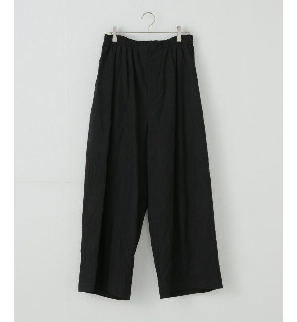 VERMEIL par iena「ATON エイトン EASY WIDE PANTS PRAGGM0117」|スラックス|ブラック
