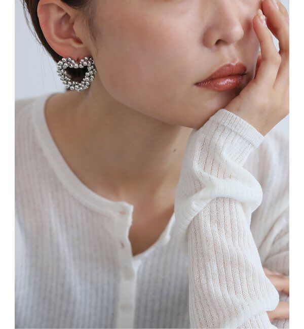 SLOBE citron.「《WEB限定》SLOBE citron.ツブツブハートピアス」|ピアス|