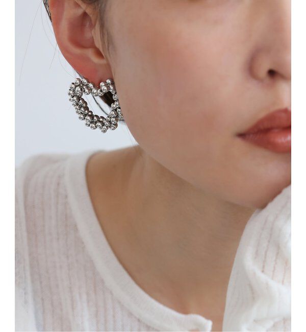 SLOBE citron.「《WEB限定》SLOBE citron.ツブツブハートピアス」|ピアス|