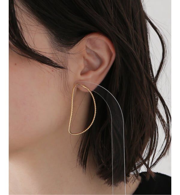 IENA「BAR Jewellery/バージュエリー TWISTED CONTOUR PIERCE ピアス(両耳)」|ピアス|