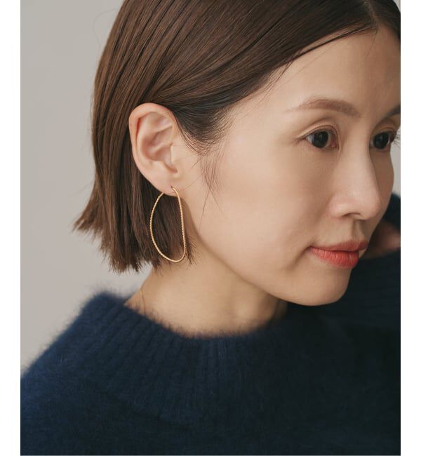 IENA「BAR Jewellery/バージュエリー TWISTED CONTOUR PIERCE ピアス(両耳)」|ピアス|
