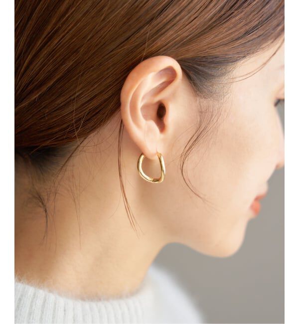 IENA「BAR Jewellery/バージュエリー CHUNKY OUTLINE PIERCE ピアス(両耳)」|ピアス|