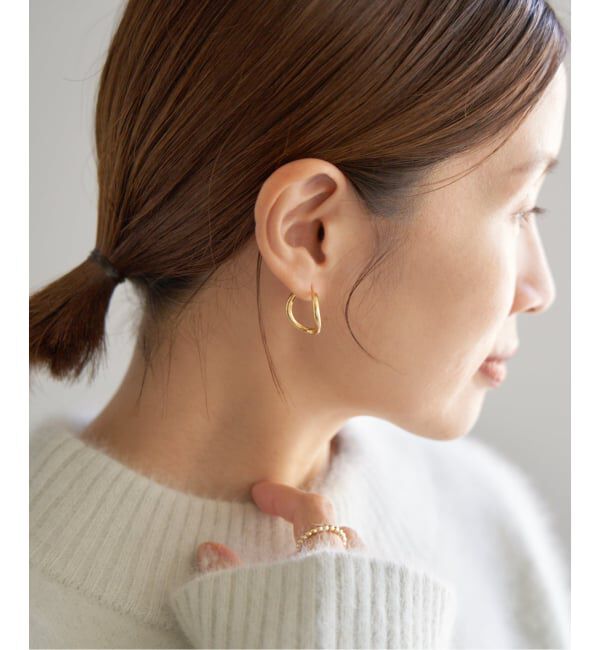 IENA「BAR Jewellery/バージュエリー CHUNKY OUTLINE PIERCE ピアス(両耳)」|ピアス|