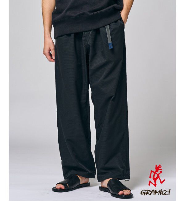 EDIFICE「GRAMICCI(グラミチ) 別注 クールドッツ 2タック ワイドパンツ」|その他|ブラック