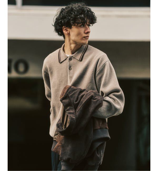 417 EDIFICE「モールニットポロシャツ」|ポロシャツ|