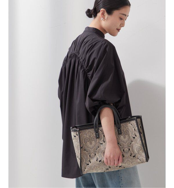 journal standard L'essage「CPブロードギャザーシャツ」|シャツ・ブラウス|ブラック