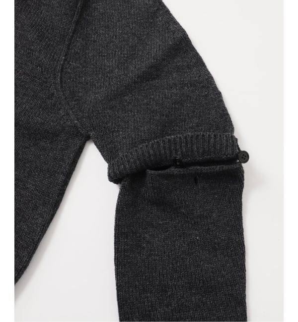 journal standard L'essage「【JANE SMITH】7G BIG SHOULDER CREW CARDIGAN：カーディガン」|カーディガン|